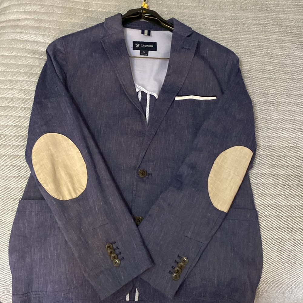 Cremieux sports coat with patched elbows